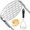 thumbnail image 1 of Mash Potato Masher Stainless Steel, Mashed Potatoes Masher Kitchen Tool, Not Easy To Bent Easy To Use Sturdy Construction, Potatoe Masher Hand, Avocado Masher, Bean Smashers, Potatoe Mashers, 1 of 4