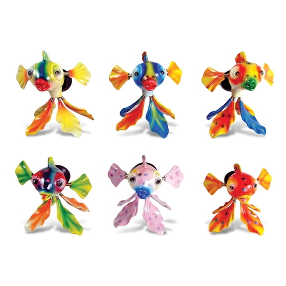 CoTa Global Exotic Fish Refrigerator Bobble Magnets Set of 6