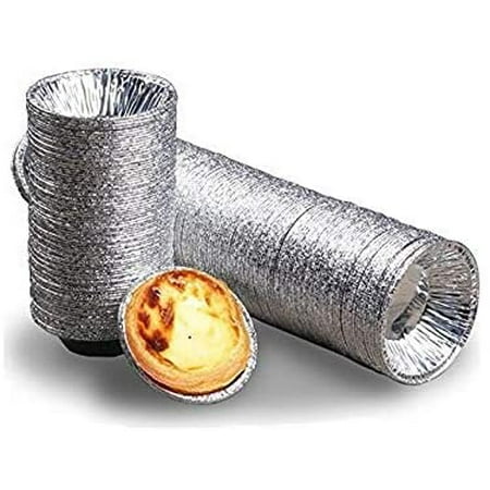

250PCS Disposable Baking Tinfoil Cupcake Circular Egg Tart Mold Cups