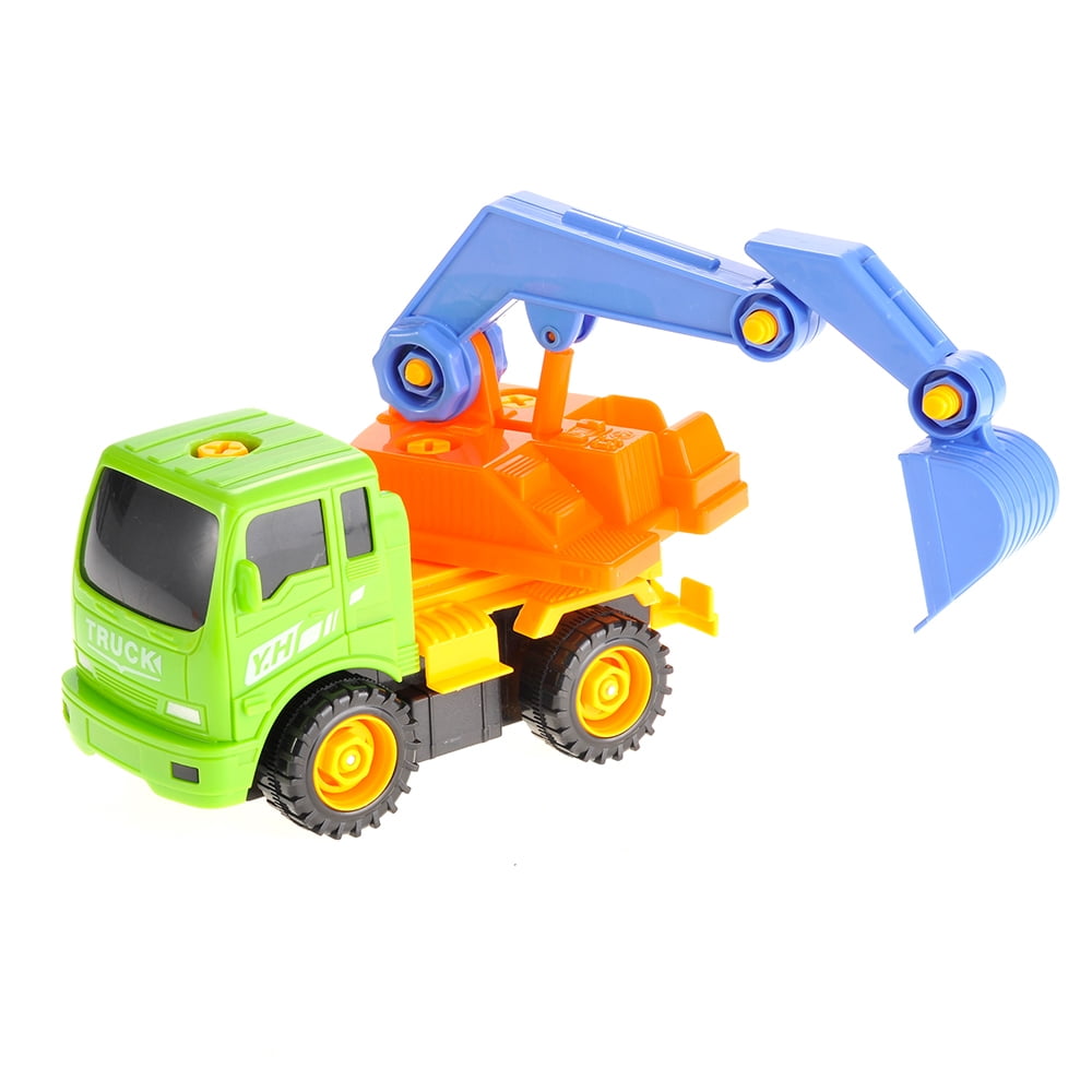 PlayWorld Toolbench Time! Take-A-Part Excavator Truck Set - Yellow