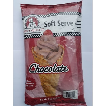 Quality Soft Serve MixBag, Chocolate Ice Cream Mix, 6
