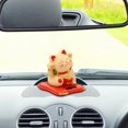 thumbnail image 4 of Ligero 2,5 pulgadas lindas manos temblorosas Solar Lucky Fortune Cat riqueza ondeando figuritas creativas duraderas decoración del hogar del coche, 4 of 8