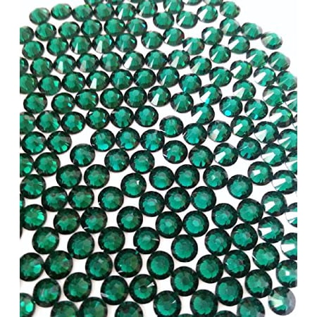 Swarovski Emerald Green Cufflinks - HOTFIX Emerald green Crystal Rhinestones Flatback 144 SWAROVSKI 3.8mm 16ss ss16
