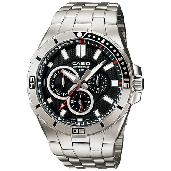 Men's Core MTD1060D-1AV Black Stainless-Steel Quartz Watch