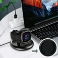 thumbnail image 3 of Charger Dock Fit for Fitbit Versa 4, Fitbit Sense 2, TSV Replacement Charger Stand, Fast Charging 3.3ft USB Cable Station Base Compatible with Versa 4 3, Sense/2 Smart Watch, 3 of 9