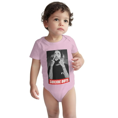 

suicideboys Baby Onesie - Suicide Boys -8 Toddler Baby Boys Girls Short-Sleeve Bodysuits Cotton Romper Pink 12 Months