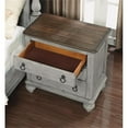 thumbnail image 3 of Homestyles Plymouth Weathered Gray Nightstand with Three Drawers, 3 of 8