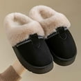thumbnail image 4 of CHUMUD Womens Fuzzy Slippers- Comfy Warm Winter Slipper with Plush Fleece Lining- Indoor House Slippers Thick Sole, 4 of 7