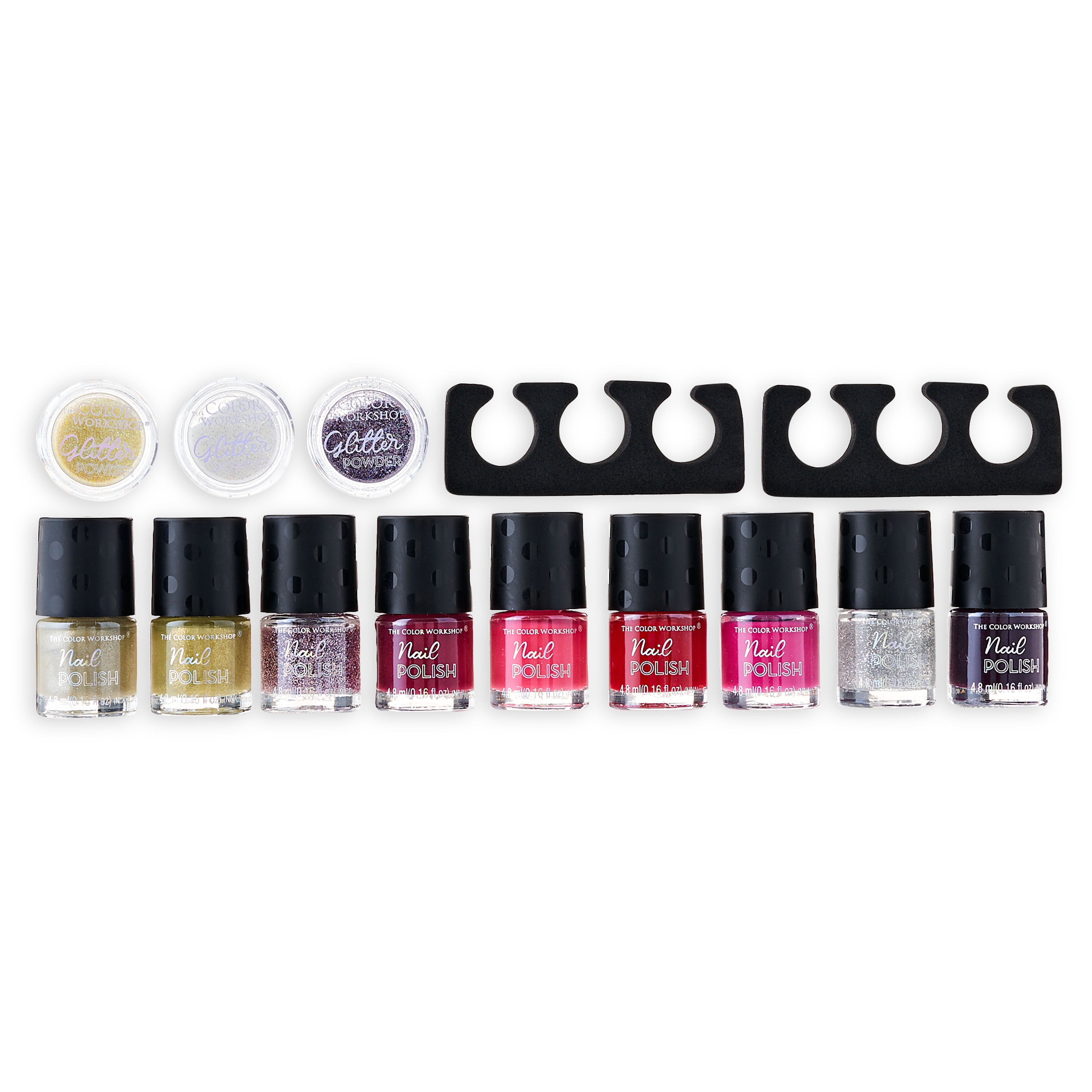 The Color Workshop Holiday Nail Pail Gift Set, 15 Piece Set