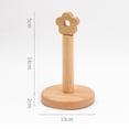thumbnail image 3 of GROWTH TANK Beech Paper Towel Stand Punch- Standing Flower-shaped Tissue Roll Paper Small, 3 of 9