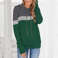 thumbnail image 3 of Gerichy Long Sleeve Tops for Women Women's Plus Size Long Sleeve Sweatshirts Color Block Hoodies Pullover with Pocket, 3 of 6