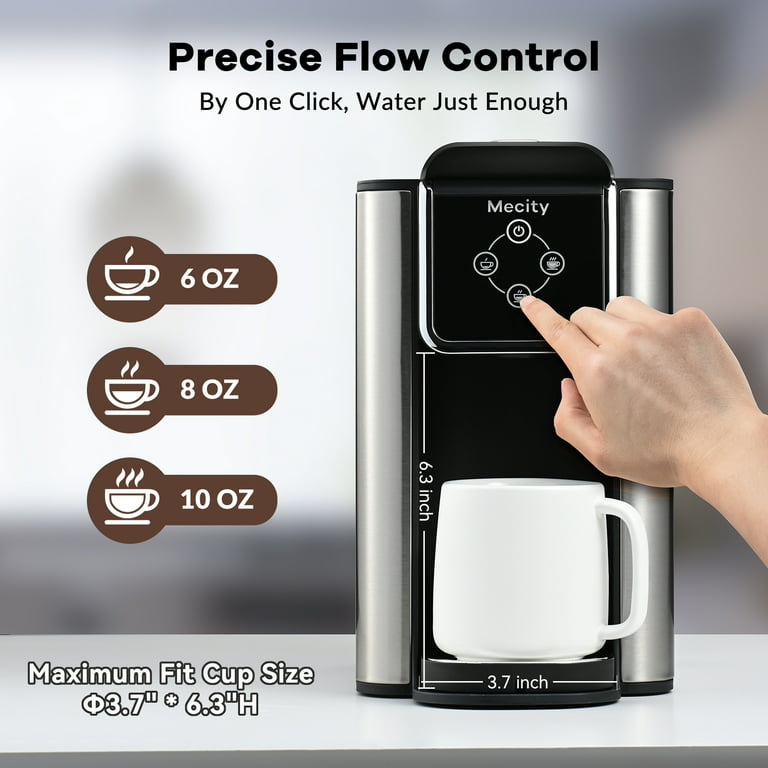 SIFENE Single Serve Coffee Machine, 3 in 1 Pod Coffee Maker For Single  Serve Capsule pod, Ground Coffee Brewer, Leaf Tea Maker, 6 to 10 Ounce Cup,  Removable 50 Oz Water Reservoir