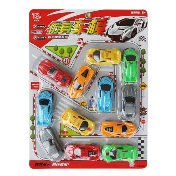 12PCS Car Toys Model Cars Assorted Vehicle Set Birthday Cake