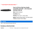 thumbnail image 2 of Front Left Driver Side Door Handle - Compatible with 2007 - 2013 Chevy Silverado 2500 HD 2008 2009 2010 2011 2012, 2 of 2