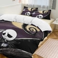 thumbnail image 2 of The Nightmare Before Christmas Durable Easy Care Smooth Finish Bedding Solution Soft Zipper Closure Duvet Cover Sets Choice, 2 of 5