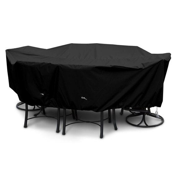 KoverRoos 108"L x 82"W x 28"H Weathermax Dining Set Cover - Black