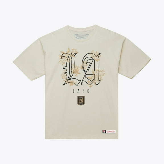 Men's Mitchell & Ness Cream LAFC Morning Haze T-Shirt