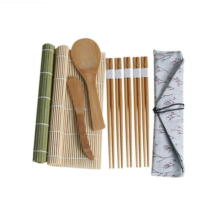 

Sushi Mat Set Bamboo Sushi Maker Beginner Diy Roller Sushi Roll Making Accessories Kit