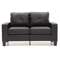 Glory Furniture Newbury Loveseat in Dark Brown Color