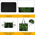 thumbnail image 4 of Green Eye Leaves Nature Mandala Art Picnic Blanket Waterproof Outdoor Beach Blanket Hand-held Pad Suitable for Travel, Camping, Beach, Family Gatherings, 4 of 8