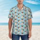 thumbnail image 2 of Fotbe Funny Cartoon Pugs Camisa Hawaiana para Hombre Unisex – Camisa Casual de Verano con Botones de Manga Corta de Algodón y Lino,Large, 2 of 7