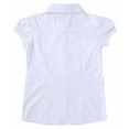 thumbnail image 6 of Bienzoe Big Girl's School Uniforms Cotton Short Puff Sleeve Blouse White L, 6 of 6