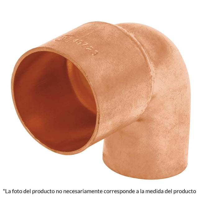Codo 90° De Cobre Reducido 1' X 1/2' Foset Foset CC-522