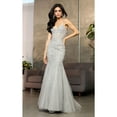 thumbnail image 2 of Royal Queen RQ8059 Juniors Womens V-Neck Spaghetti Strap Formal Mermaid Gown, 2 of 7