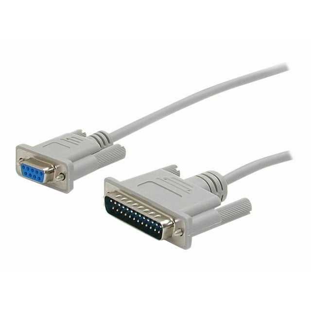 StarTech.com 10 ft Cross Wired DB9 to DB25 Serial Null Modem Cable - F/M - Null modem cable - DB-9 (F) to DB-25 (M) - 10 ft - SCNM925FM - Null modem cable - DB-9 (F) to DB-25 (M) - 10 ft - for P/N: ICUSB23208FD, ICUSB23216FD, ICUSB232PROC, PEX1S953LP, PEX2S1050, PEX2S953, PEX2S953LP