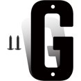 thumbnail image 1 of 12 Inch Modern Metal House Numbers, Metal Letter, Black Door Number, Metal Mailbox Numbers and Letters, Metal House Address Letters and Numbers for Outside Signs (G), 1 of 8