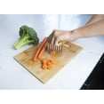 thumbnail image 4 of Crinkle Cutter / Wavy Knife, Works With Any Vegetable, Great Vegetable Crinkle Knife, Stainless Steel Blade, GREEN, 4 of 5
