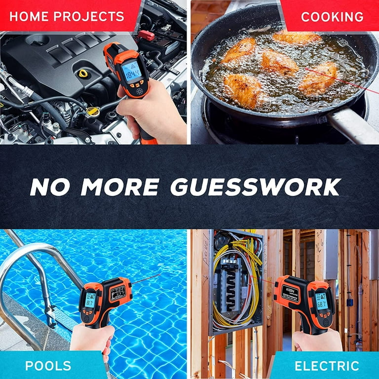 Kizen LaserPro LP300 vs Klein Tools IR1 Infrared Thermometer: Side-by-Side  Comparison
