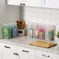 thumbnail image 3 of IRIS USA Large Vertical Storage Container for Home & Office Organization, Big Capacity Stackable Plastic Bin for Stationery, Pantry, Cosmetics & More, Space-Saving Tall, 3 of 8