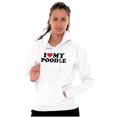 thumbnail image 3 of Love My Poodle Dog Owners Breed Pride Hoodie Sweatshirt Women Brisco Brands X, 3 of 6
