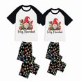 thumbnail image 2 of LuLiaMenton Feliz Navidad Gnomes White Matching Couples Christmas Pajamas Short Sleeve, 2 of 5