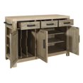 thumbnail image 2 of Cocina Kitchen Island in Natural with Spice Rack and Engineered Wood Top, 2 of 6