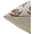 thumbnail image 3 of Fabdivine Handmade Duck Canvas Pillow Covers with Block Print, 18X18, Ganda Pushp, 3 of 5