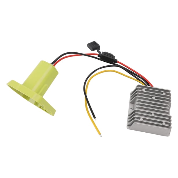 Adaptador De Batería Convertidor De Voltaje, Múltiples Protectores Salida De 12 V Entrada De 17-55 V Adaptador De Batería Reductor De Voltaje Alta Eficiencia De Conversión Para