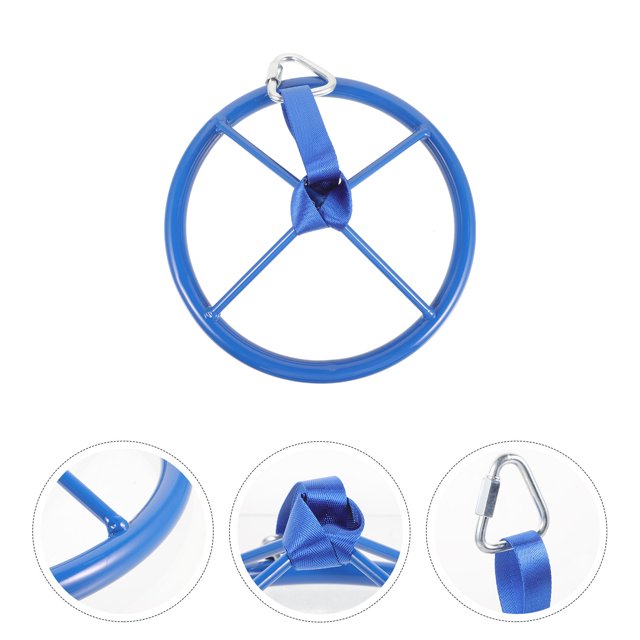 OULII 1Set Gymnastics Training Tools Fitness Ring Dark Blue Strength Training Travel Use