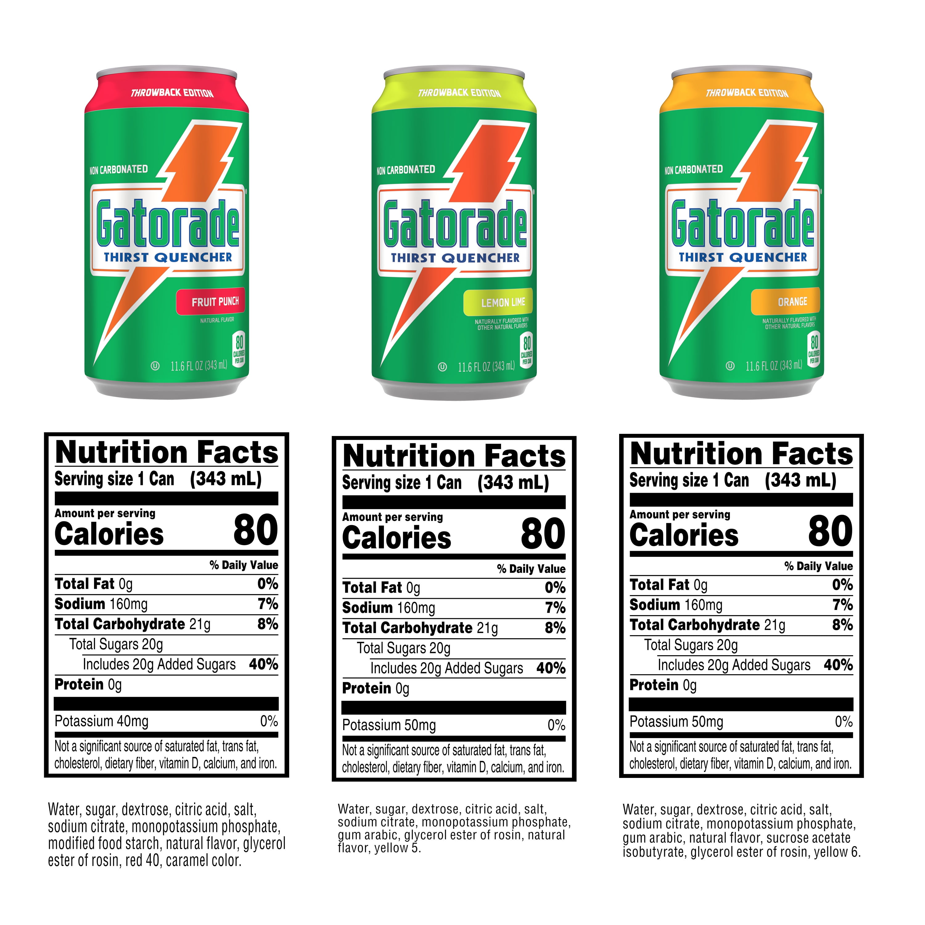 Gatorade Thirst Quencher Sports Drink Cans, Variety Pack, Electrolytes, 12 fl oz Cans (18 Pack)​