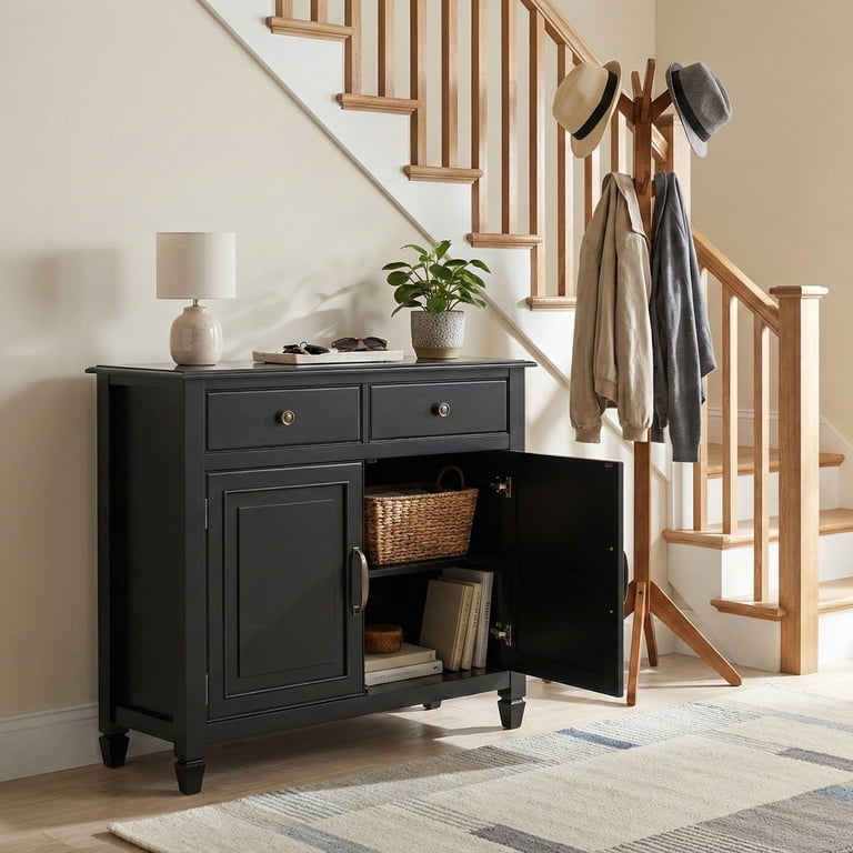 Simpli Home Connaught Entryway Wood Console Table, Foyer Wooden
