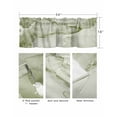 thumbnail image 3 of Marble Sage Green Curtain Valance for Windows/Living Room/Kitchen/Bathroom/Café, Short Rod Pocket Tier Curtain Window Treatment Panel Modern Abstract Ink Painting Luxury Topper Curtain 54''x18'', 3 of 6