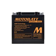 Motobatt MBTX12UHD 12V, 14Ah - QuadFlex 4 Terminal Non-Spillable AGM Battery, 210 CCA