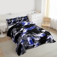 thumbnail image 3 of Manfei Teens Vintage Aesthetic 3 Pieces Queen Comforter Set,Abstract Camouflage Camo Ultra Soft Bedding Sets,Graffiti Splash Bedding Comforter Set,Breathable Home Decor,Reversible, 3 of 8