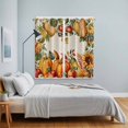 thumbnail image 5 of Curtains 63 Inch Length 2 Panels, Thanksgiving Grommets Window Treatment Curtain, Harvest Autumn Pumpkin Sunflower Fall Thermal Curtains Drapes for Living Room/Bathroom, 5 of 9