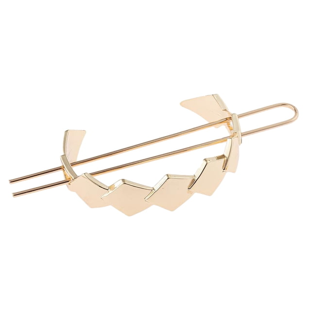 Pasador para el cabello, pasador para el cabello semicírculo, pasador para el cabello para mujer, accesorio para el cabello de boda para Oro Sunnimix Pinza para hacer moños con cola de caballo