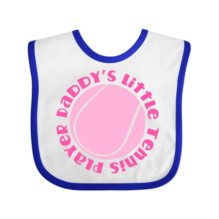 

Inktastic Daddys Little Tennis Player Baby Girl Gift Baby Girl Bib