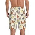 thumbnail image 4 of Lsque Funny Chicken Mens Sleep Pajama Shorts,Short Pajama Pants, Cotton Ultra-Soft Knit-Small, 4 of 9