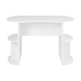 thumbnail image 4 of Wright Home Bureau Compact en Bois Manufacturé pour Étudiant avec Rangement en Blanc, 4 of 6