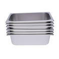 thumbnail image 3 of 6 Pack 2.5L Buffet Steam Pans, Commercial Steam Table Pans 1/2 Size 4" Deep Steam Table/Hotel Buffet Pans Stainless Steel, 3 of 11